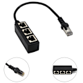 Miniatyrbillede 1 af 7: Ethernet-kabelsplitter Netværksadapter Ethernet-splitter 1 til