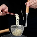 Miniatyrbillede 3 af 5: Madsi, Mesh Pasta Kurv med Håndtag, Rustfrit Stål Mesh Spider Si
