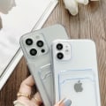 Miniatyrbild 6 av 6: Apple iPhone 13 Transparent Mobilskal med Korthållare