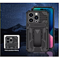 Miniatyrbillede 9 af 10: Iphone 11 -Multifunktions panseretui med kortslot og bagclips - SORT