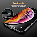 Pikkukuva 5 / 8: 2-PACK -9D näytönsuoja iPhone 11, iPhone XR karkaistu lasi (6,1 tuumaa)