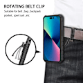 Miniatyrbillede 3 af 10: Iphone 11 -Multifunktions panseretui med kortslot og bagclips - SORT
