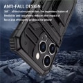 Miniatyrbild 4 av 10: Iphone 11 -Multifunktion Armor-fodral med kortplats och bakre klämma- SVART