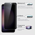 Pikkukuva 2 / 11: 2 PAKKAUS- Sormenjälkilukitus Privacy Näytönsuoja Samsung Galaxy S24 PLUS 5G, Privacy Screen Protector