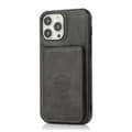 Fodral för iPhone 15 svart läder kortplats magnetisk plånbok
