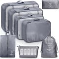 Miniatyrbild 1 av 5: [RM]8-pack Organizer Set för Resväskor, Förvaringsväskor, Packkuber, Resväskor, Presenter Svart Black