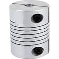 8 mm til 10 mm akselkobling, 19 mm længde, 25 mm diameter, stepmotorkobling, aluminiumslegering, ledningsstik til 3D-printer CNC-maskine DIY-encoder