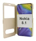 Flipfodral Nokia 8.1 Champagne