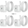 4-pack - iPhone-laddare - Snabbladdare - Adapter + 2m kabel 20W USB-C Vit 4-pack iPhone (NT) 4-pack-XF27- 4-pack USB-C 4-Pack USB-C