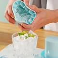 Miniatyrbillede 3 af 6: Isterningeform med låg 2 stk Silikone Isterningeform Isterningeform Isforme Ismaskine Isterningeforme Mini Isterning Silikone Isterningeform Azul Azul Azul