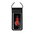 til HTC WILDFIRE E2 (2020) Vandtæt etui til strand, pool, dykning - Sort Sort