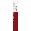 Miniatyrbillede 1 af 6: MAYBELLINE NEW YORK Superstay Matte Ink Liquid Lipstick - Langtidsholdbar Intense Matte - 340 Exhilarator Rød