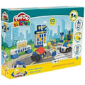 Miniatyrbillede 2 af 2: Play-Doh Blocks byggespil - GRANDI GIOCHI - Politi - 60 stykker - For børn fra 3 år og opefter Flerfärgad