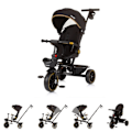 Miniatyrbillede 2 af 4: Chipolino Tricycle Max Sport 2 i 1, Kopholder, Vendbart sæde, Kurv [Sort] Svart