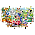 Miniatyrbild 4 av 4: Clementoni - Barnpussel - Musse Pigg - 2x60 bitar - Färgglatt och fängslande - Tillverkat i Italien