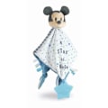 Miniatyrbillede 1 af 3: Doudou - Baby Mickey - Soft Swaddle - Stjerner og måner - Tandsygdomme - Stimulerer motoriske færdigheder - Sikker vitt och blått