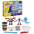 Pikkukuva 1 / 6: Play-Doh Spider-Man, Sharp Attack -setti, jossa on 2 joustavaa hahmoa, 7 tarviketta ja muovailumassa, 4-vuotiaasta alkaen, Marvel Flerfärgad