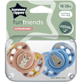 Miniatyrbild 6 av 6: Napp - TOMMEE TIPPEE - KUL - 18-36 månader - Set med 2 symmetriska BPA-fria nappar - Återanvändbar steriliseringskapsel Flerfärgad