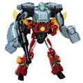 Miniatyrbillede 3 af 6: Terran Twitch og Robby Malto figurer, interaktivt legetøj til piger og drenge, Transformers EarthSpark Cyber-Combiner, fra 6 år og opefter Flerfärgad