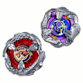 Miniatyrbillede 2 af 3: Beyblade X Dual Pack Beat Tyranno 4-70Q og Knife Shinobi 4-80HN, 2 ægte Takara Tomy konkurrence tops med højrehåndsrotation Flerfärgad