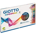 Miniatyrbillede 1 af 2: Farve pasteller - GIOTTO - Supermina - Sortiment af 36 farver - Fin spids - Blandet Sortiment av 36 färger