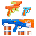 Pikkukuva 3 / 6: Nerf N -sarjan varustepaketti, 3 Blasteria, 18 Nerf N1 Dartsia, yhteensopiva vain Nerf N -sarjan Blastereiden kanssa Flerfärgad
