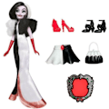 Miniatyrbillede 2 af 4: Dukke - Hasbro - Cruella D'Enfer - 28 cm - Sort og hvid - Skjult tilbehør Svart vit