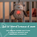 Miniatyrbillede 2 af 6: TOMMEE TIPPEE, Luxury Night Light Plys med CrySensor, 6 beroligende lyde, USB, Kan maskinvaskes, Ollie the Owl kastanj