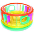 Miniatyrbillede 1 af 3: Udendørs legetøj - Oppustelig trampolin - BounceJam Up In Over - D. 180 cm x H. 86 cm Transparent