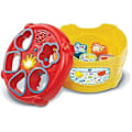 Miniatyrbillede 2 af 2: Legetøj - VTECH - The Magic Drum of Shapes - Kognitiv udvikling - Komfortabel - Fuld af lyde Vit, Rosa, Blå