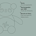 Miniatyrbillede 5 af 6: Mini Plys - TOMMEE TIPPEE - Pippo The Panda - Nomadisk sovehjælp - 6 lyde - USB genopladelig - Kan maskinvaskes Mång
