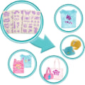 Pikkukuva 3 / 5: Barbie-Créations Boutique Box, nukke ja muotiasusteet HKT78 Flerfärgad