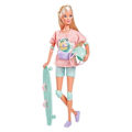 Miniatyrbillede 1 af 4: Poupée Steffi Love Smoby Longboard blå/rosa/lila