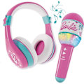 Pikkukuva 1 / 4: Combo audio - LISCIANI - Barbie - Bluetooth-kuulokkeet ja mikrofoni - Integroitu kaiutin - Barbie-kappaleet - Interaktiivinen karaoké Rosa