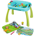 Miniatyrbild 2 av 6: Vändbart Play-Doh Creation-bord för barn med 15 tillbehör och 6 krukor med Playdough, Play-Doh-förrätter Flerfärgad