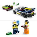 Miniatyrbillede 4 af 6: LEGO® 60415 City Jagten mellem politibilen og superbilen, Legetøj med minifigurer, Gave til børn Vit, blå, röd