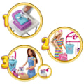 Pikkukuva 5 / 5: Barbie-Créations Boutique Box, nukke ja muotiasusteet HKT78 Flerfärgad