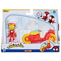 Pikkukuva 2 / 4: Spidey ja hänen upeat ystävänsä - F9346 - Marvel Spidey ja hänen upeat ystävänsä, Iron Man -figuuri ja moottoripyörän laatikko