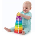 Pikkukuva 3 / 5: Pinottava ja rullaava lelu - FISHER PRICE - Roul'empilo kupit - 10 numeroitua ja värillistä kuppia - Seka Flerfärgad