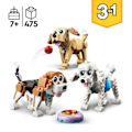 Miniatyrbillede 2 af 6: LEGO® Creator 3-i-1 31137 yndige hunde, gravhund, mops, puddelminifigurer, børn fra 7 år og opefter Flerfärgad