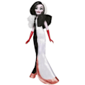 Miniatyrbillede 1 af 4: Dukke - Hasbro - Cruella D'Enfer - 28 cm - Sort og hvid - Skjult tilbehør Svart vit