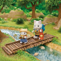 Pikkukuva 4 / 6: Nivelhahmot - SYLVANIAlaiset PERHEET - Poika ja vauva Latte Cat - Salainen metsäseikkailu Flerfärgad