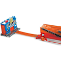 Pikkukuva 4 / 6: Pienoisautonkuljetin - HOT WHEELS - Mega Transporter - 6 kerrosta - Oranssit telaketjut -