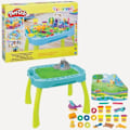 Miniatyrbillede 1 af 6: Vendbart Play-Doh-skabebord til børn med 15 tilbehør og 6 gryder Playdough, Play-Doh-forretter Flerfärgad