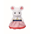 Miniatyrbillede 3 af 5: Sylvanian Marshmallow Mouse Family Figure - SYLVANIAN FAMILIES - 5308 - Artikuleret og klædt - Blandet Gul