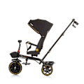 Miniatyrbillede 4 af 4: Chipolino Tricycle Max Sport 2 i 1, Kopholder, Vendbart sæde, Kurv [Sort] Svart
