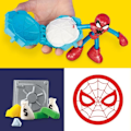 Pikkukuva 6 / 6: Play-Doh Spider-Man, Sharp Attack -setti, jossa on 2 joustavaa hahmoa, 7 tarviketta ja muovailumassa, 4-vuotiaasta alkaen, Marvel Flerfärgad