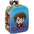 Miniatyrbild 1 av 2: Harry Potter 3D-ryggsäck - SAFTA - Trolleyvänlig - Enkel rengöring - För barn i olika åldrar Röd
