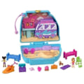 Miniatyrbillede 3 af 6: Polly Pocket-Chiot på Stranden-Samling med figurer, rejsetøjet HRD36 Flerfärgad