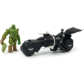 Pikkukuva 3 / 4: Batman vs Swamp Monster DC Swamp Thing setti + moottoripyörä ja tarvikkeet